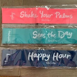 Lilly Pulitzer GWP Resistance Bands/Pouch